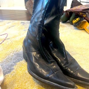 High Noon leather black boots